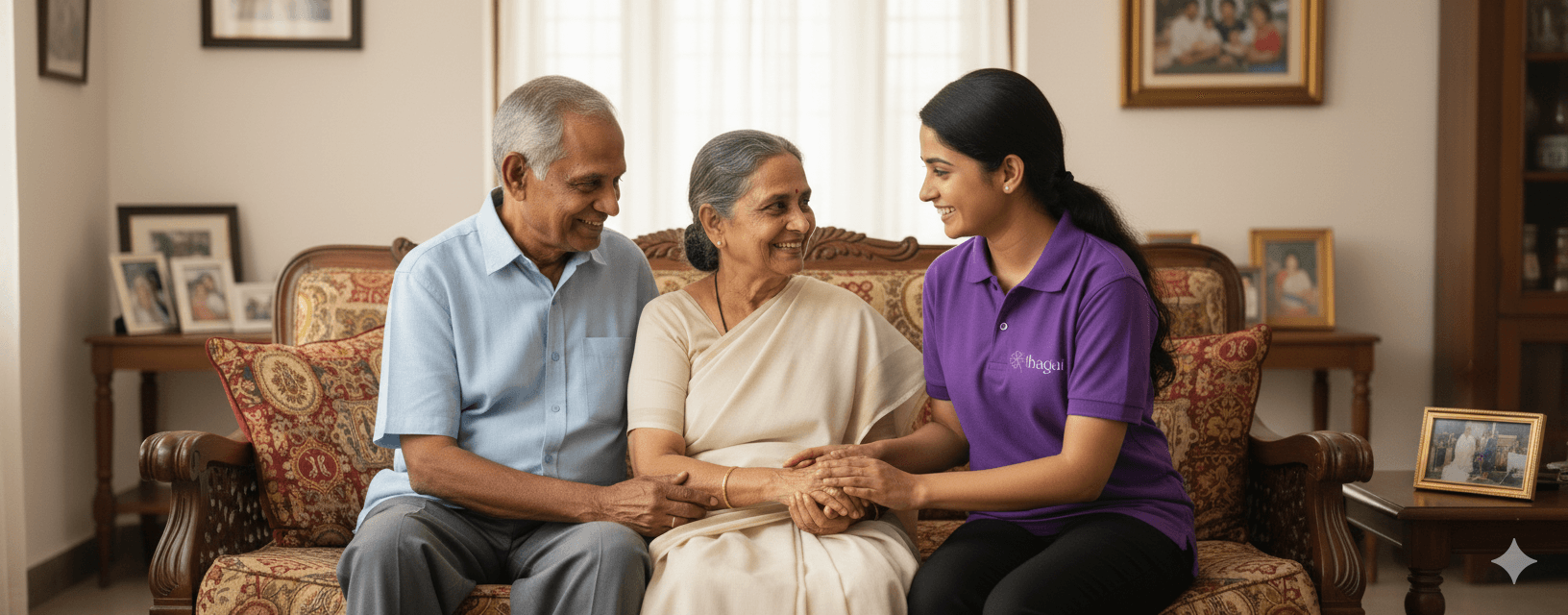 Elder enjoying a structured daily routine